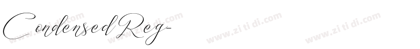 Condensed Reg字体转换